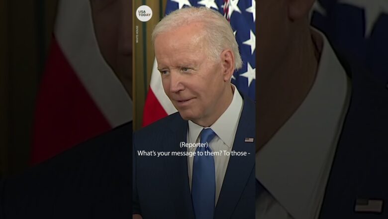 Biden on running for president in 2024: ‘Watch me’ | USA TODAY #Shorts