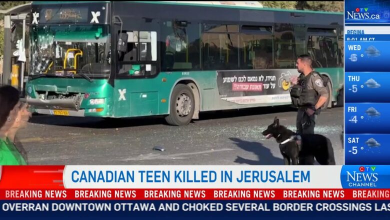 Canadian teenager killed in co-ordinated terror attack in Jerusalem