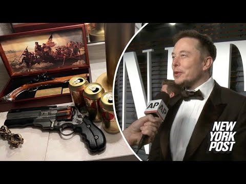 Elon Musk’s ‘bedside table’ photo shows toy guns, Buddhist amulet, Diet Coke | New York Post