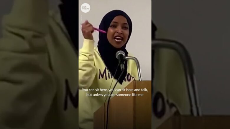 Rep. Ilhan Omar heckled, called a ‘warmonger’ at event in Minnesota | USA TODAY #Shorts