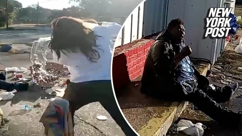 Louisiana worker fired after dumping water on homeless woman in freezing weather | New York Post