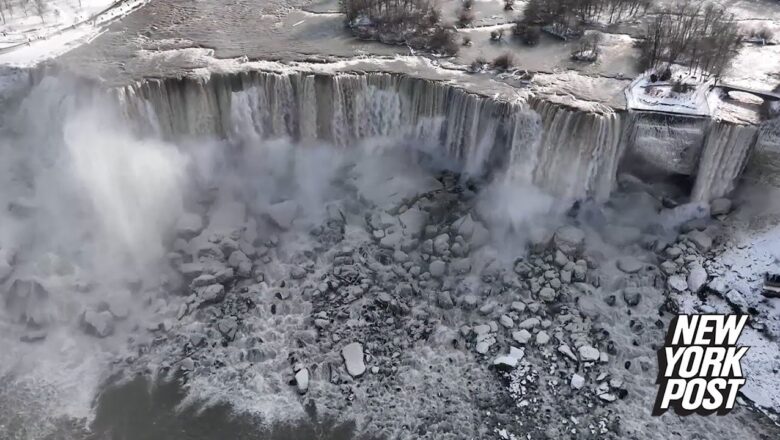 Niagara Falls transforms into partially frozen winter wonderland | New York Post