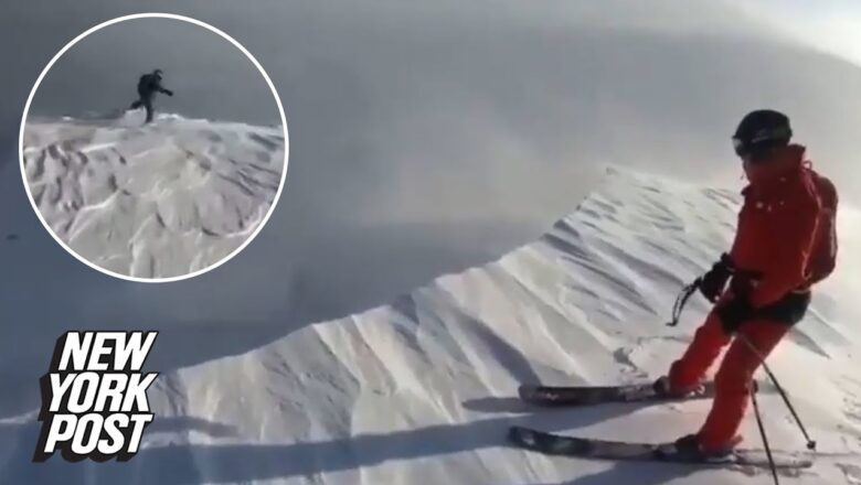 Russian skier somehow dodges death in avalanche | New York Post