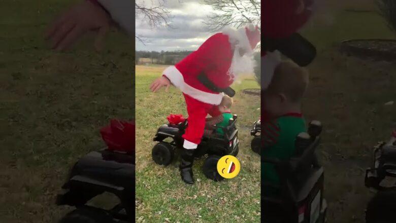 Santa Immediately Regrets This Gift!? #12DaysofLols #Christmas #funny #holiday #fail