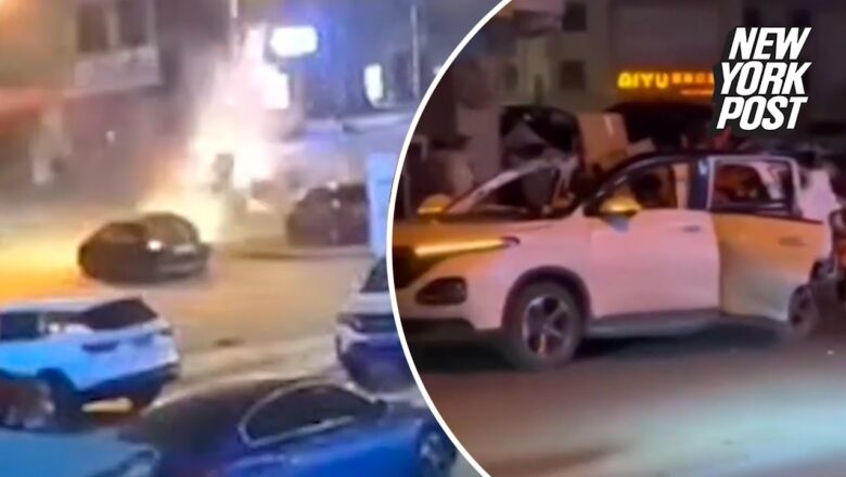 VIDEO: Car ripped to pieces by huge explosion | New York Post