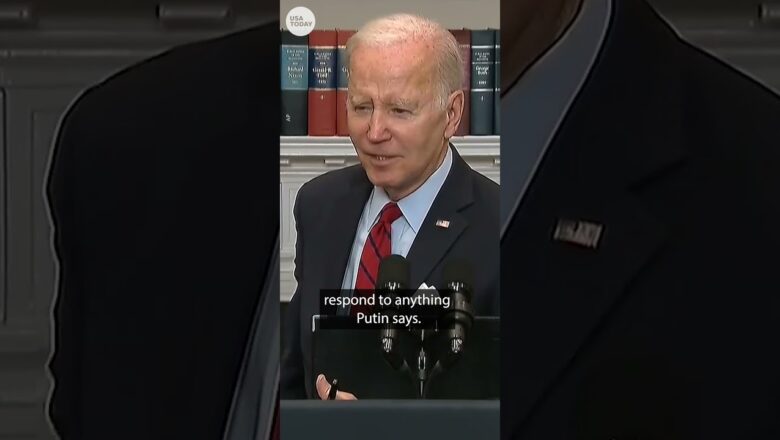 Biden on ceasefire in Ukraine: Putin is ‘trying to find some oxygen’ | USA TODAY #Shorts