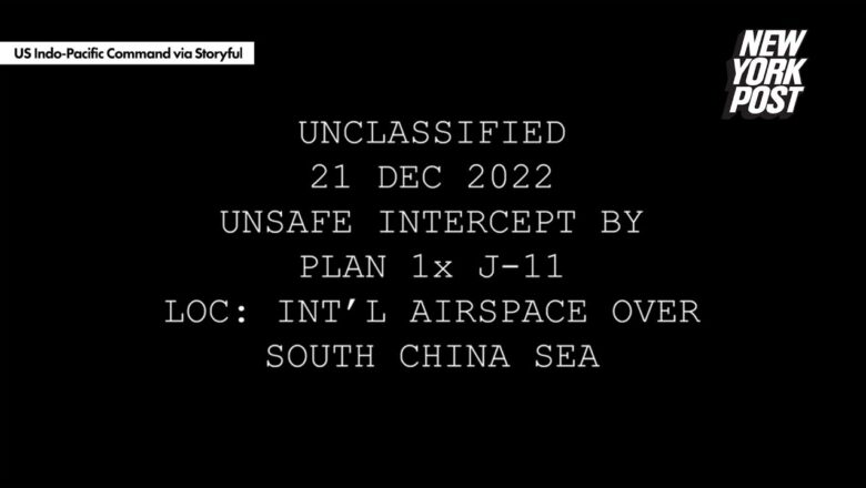 Chinese jet came within 10 feet of US military aircraft, US says | New York Post