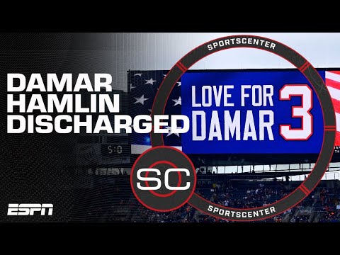 Damar Hamlin is heading home after being discharged from a Buffalo hospital | SportsCenter