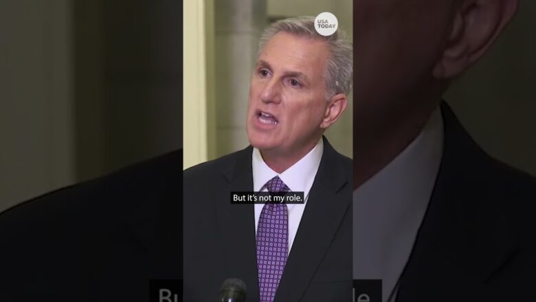 Kevin McCarthy defends George Santos: ‘I’m standing by him’ | USA TODAY #Shorts