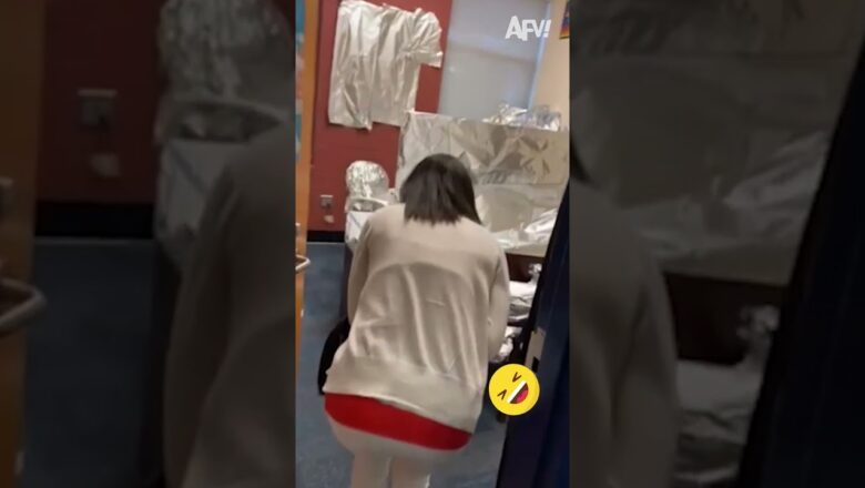 They Foiled Her Plans for a Productive Work Day ? #prank #office #joke #afv