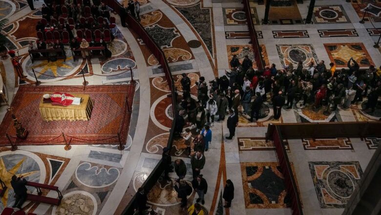 Thousands pay their respects to the late Pope Benedict XVI