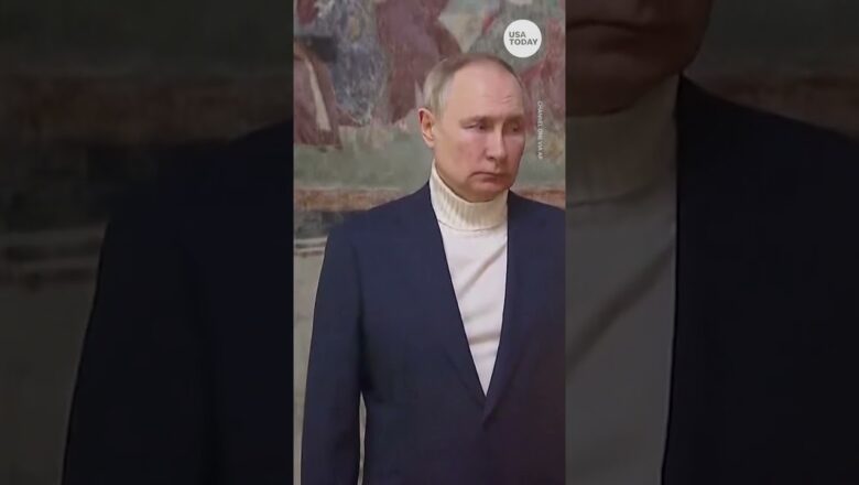 Vladimir Putin attends Orthodox Christmas service by himself | USA TODAY #Shorts
