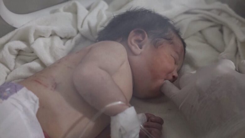 Baby born under the rubble of fallen building | CTV National News