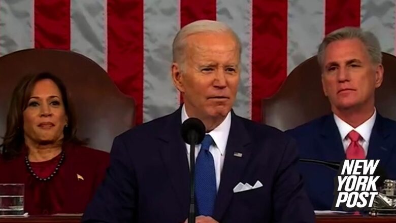 Biden a laugh riot in flub-filled State of the Union, opens with a Schumer gaffe | New York Post