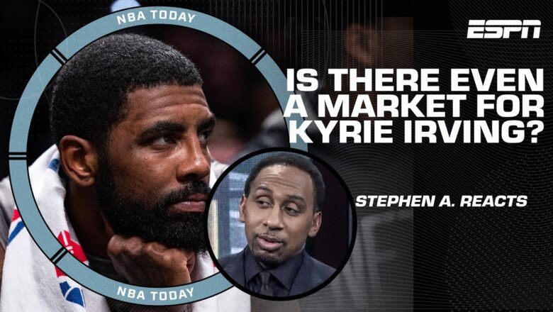 Discussing potential trade suitors for Kyrie Irving & Stephen A.’s reaction to the trade request 👀
