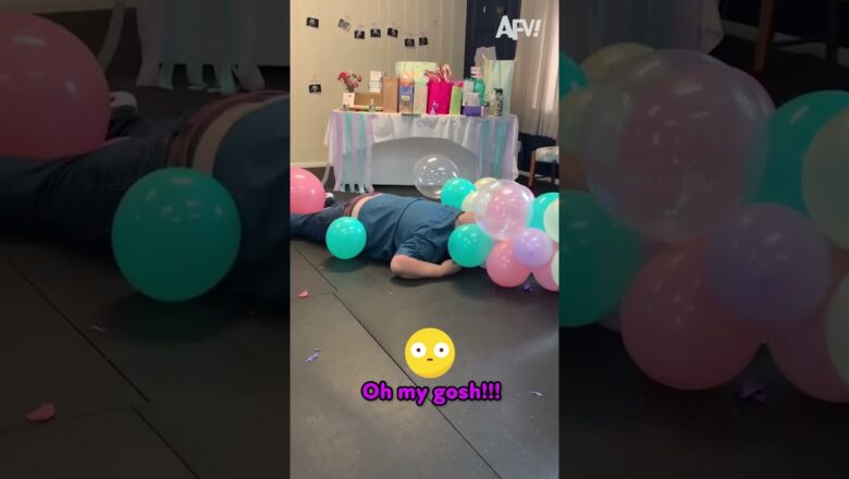 He’s a Party Popper!?? #fail #celebrate #funny #shorts