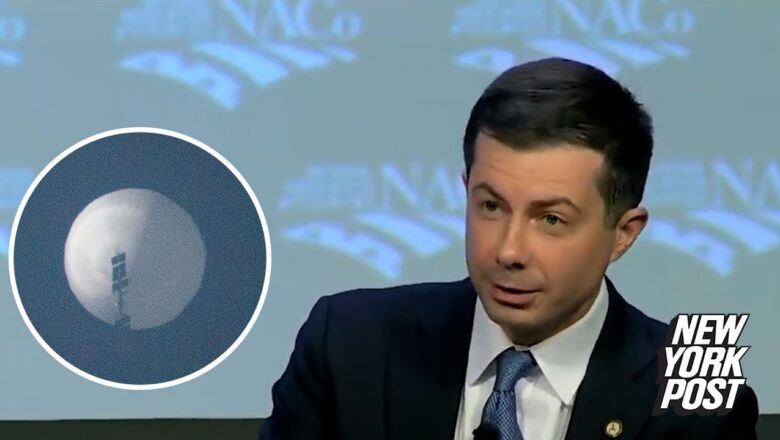 Pete Buttigieg makes cringey spy balloon joke, stays silent on Ohio train derailment | New York Post