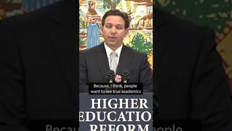 Ron DeSantis to remove DEI programs from Florida state universities | USA TODAY #Shorts