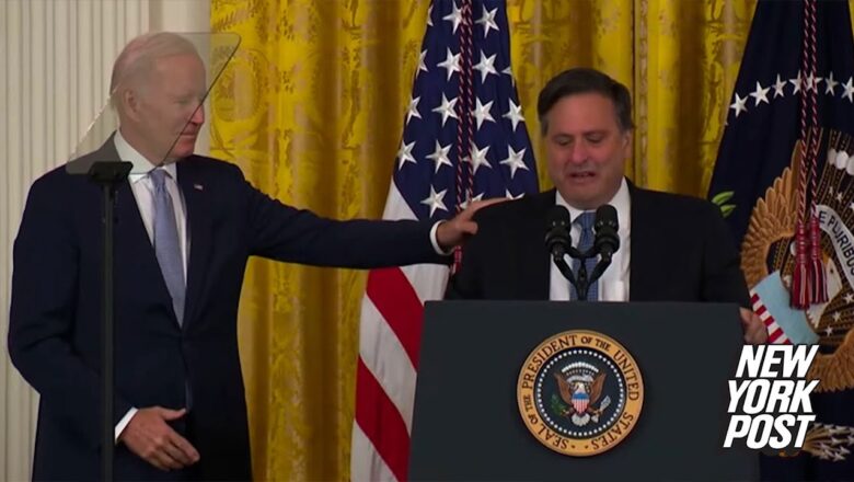 Ron Klain sobs uncontrollably, praises Biden’s parenting, VP at goodbye party | New York Post