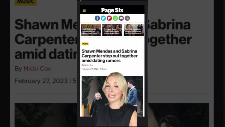Shawn Mendes Rumored To Be Dating Sabrina Carpenter | What’s Trending In Seconds | #Shorts