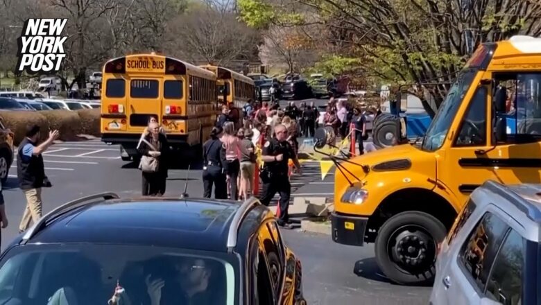 Children led by law enforcement after Nashville school shooting | New York Post