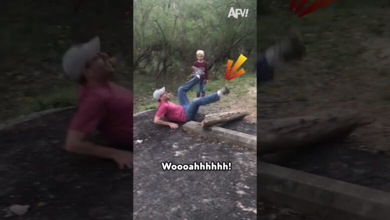 Dad Trips Over a Tree?? Send It to AFV!! 😂 😂 #afv #funny #fails