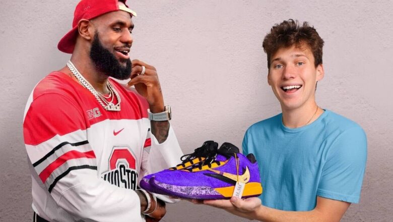 I Surprised LeBron James with Custom Shoes