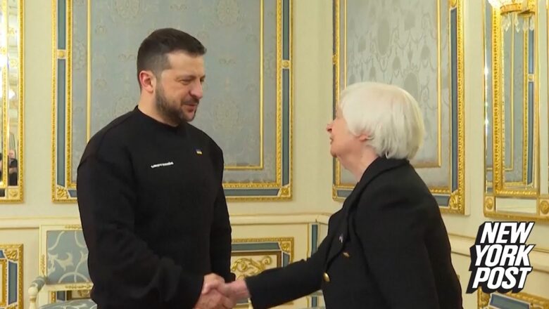 Janet Yellen makes surprise visit to Ukraine, offers more humanitarian aid | New York Post