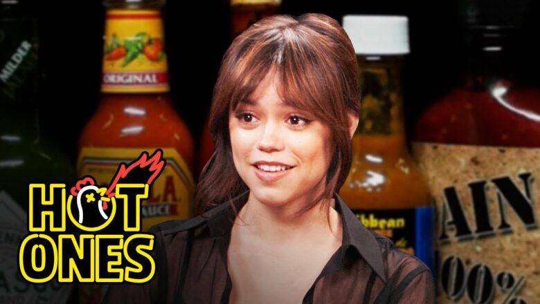 Jenna Ortega Doesn’t Flinch While Eating Spicy Wings | Hot Ones