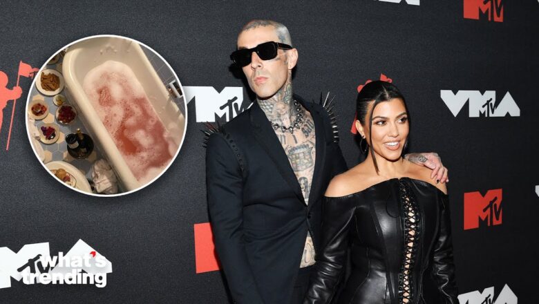 Kourtney Kardashian Responds To ‘Gross’ Bathroom Claims | What’s Trending Celeb Scoop