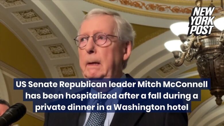 Mitch McConnell hospitalized after fall at DC hotel | New York Post