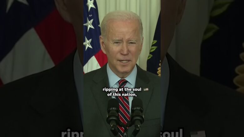 President Biden comments on Covenant school shooting in Nashville #Shorts