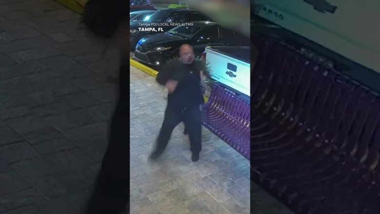 Security guard stops masked man with gun from entering Tampa nightclub #Shorts