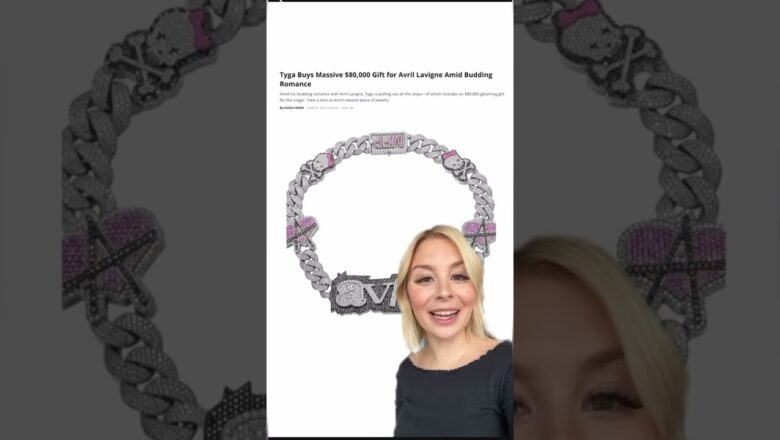 Tyga Gifts Avril Lavigne $80,000 Necklace | What’s Trending In Seconds| #Shorts