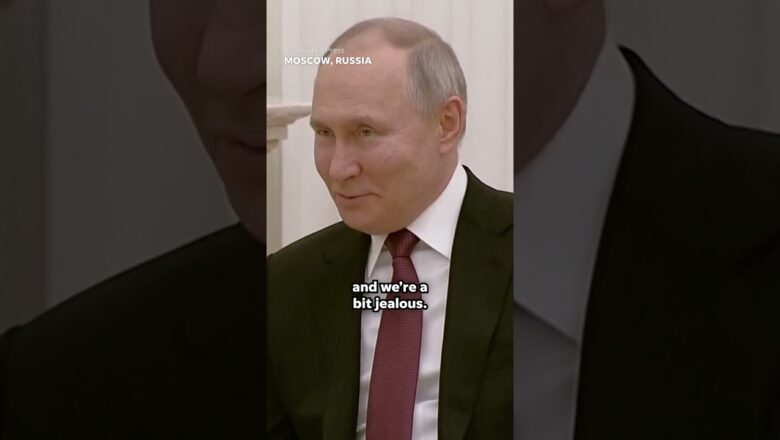 Vladimir Putin says Russia is ‘a bit jealous’ of China in meeting with Xi Jinping #Shorts