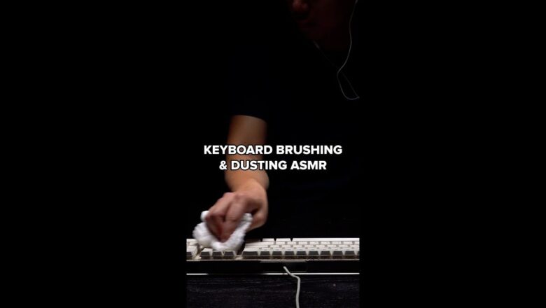 Dirty Keyboard Cleaning ASMR