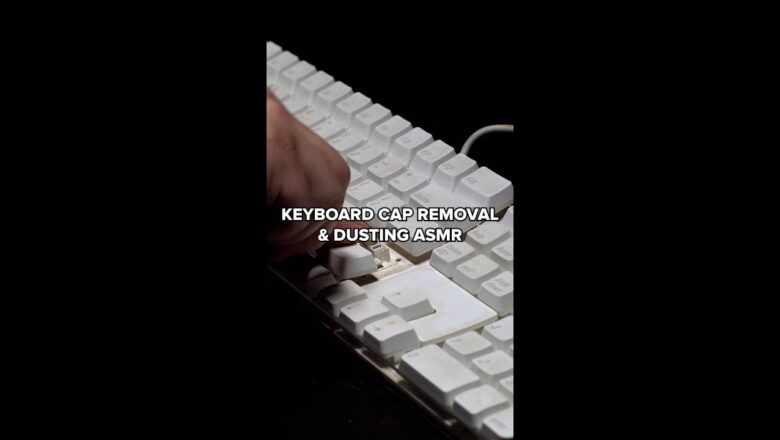 Dirty Keyboard Cleaning ASMR