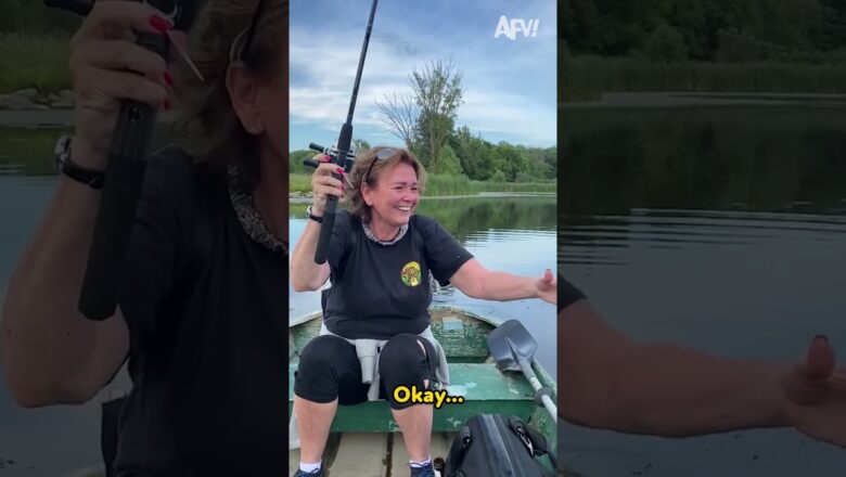 Ethel’s NOT Having It! ??  funny #scare #fishing #fail