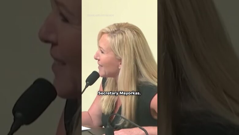 Marjorie Taylor Greene censored after calling Homeland Security Secretary Mayorkas a ‘liar’ #Shorts