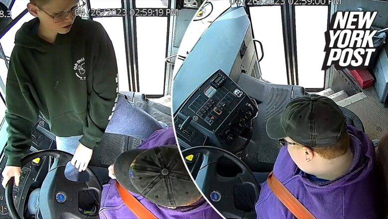 Michigan seventh-grader stops school bus after driver passes out | New York Post