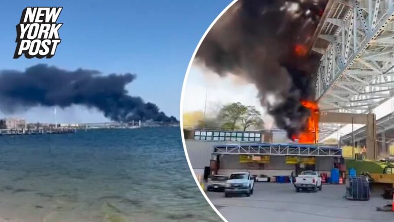 One dead in fiery fuel tanker crash on Connecticut bridge | New York Post