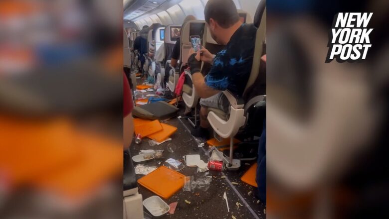 Video: severe turbulence that injured 10, sent food & drink flying on Portuguese flight | NY Post