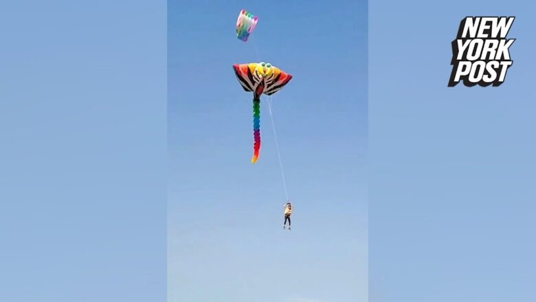 WATCH This Man’s High-Flying Kite Stunt | New York Post