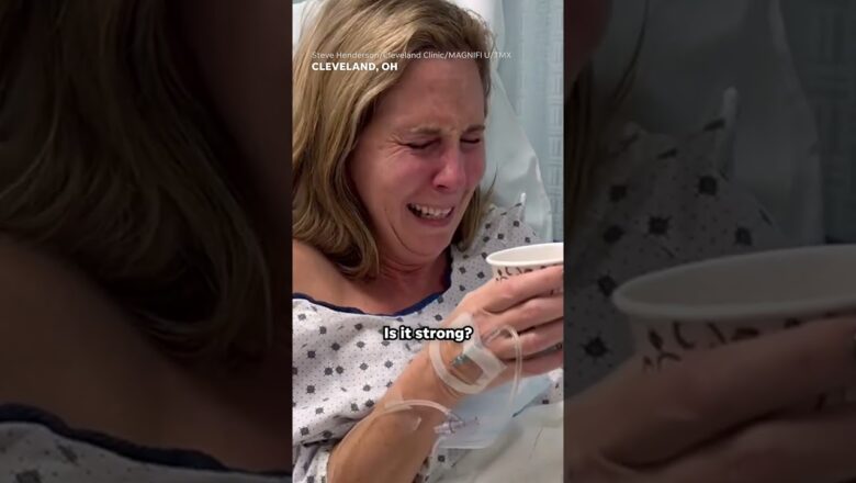 Woman smells for the first time after suffering with long COVID for two years #Shorts