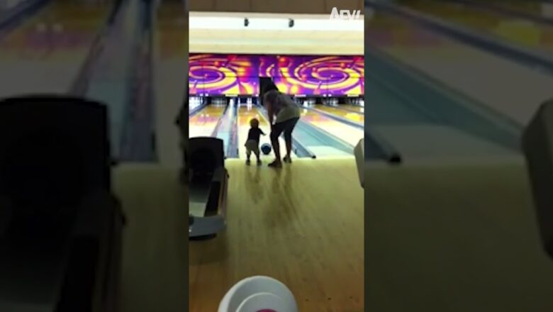 Hitting and falling in bowling #shorts