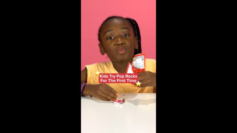 Kids Try Pop Rocks For The First Time #shorts