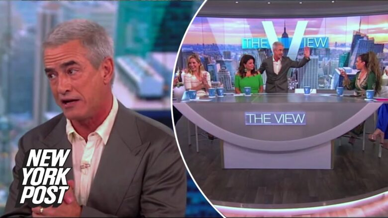 Dermot Mulroney walks off ‘The View’ to show support for writers’ strike