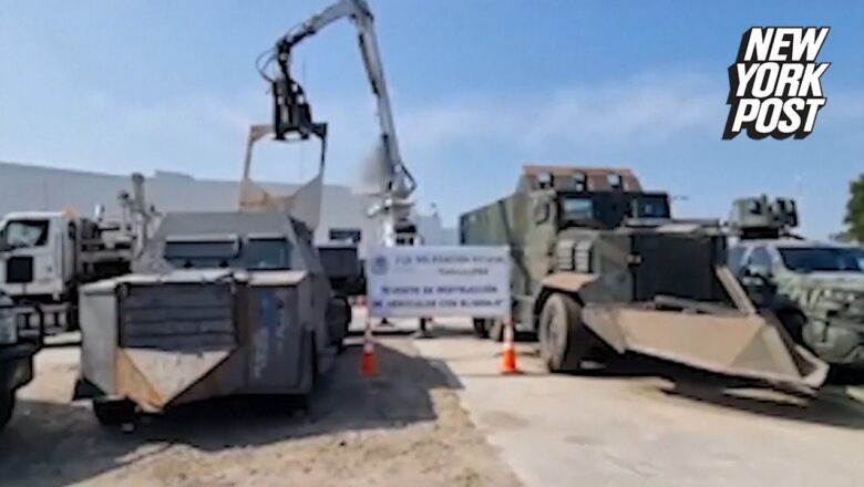 Drug cartels’ homemade armored ‘monster’ tanks seized by Mexican government