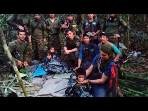 Four siblings survive in jungle for weeks after plane crash in Colombia