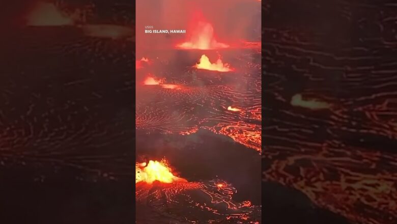 Hawaii’s Kīlauea volcano erupts from crater #Shorts